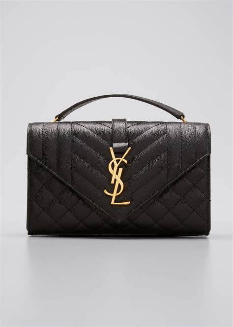 ysl monogram blogger leather shoulder bag|ysl monogram leather satchel bag.